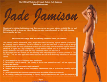 Tablet Screenshot of jadejamison.com